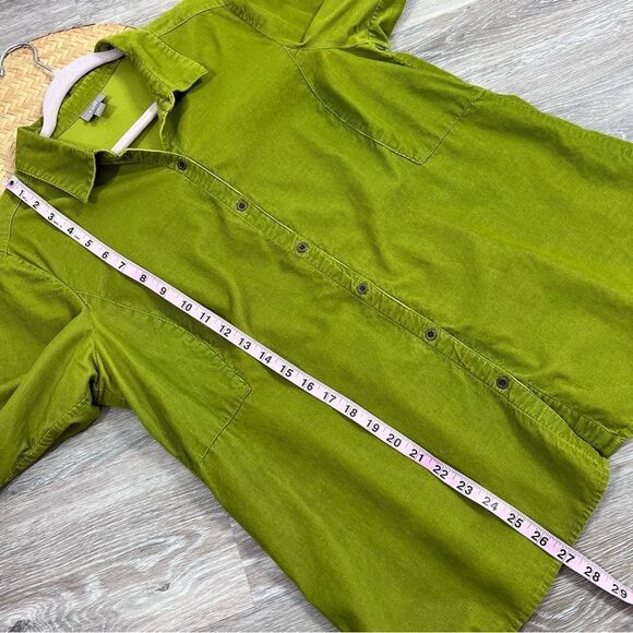 J. Jill green corduroy blouse button down - Picture 6 of 8